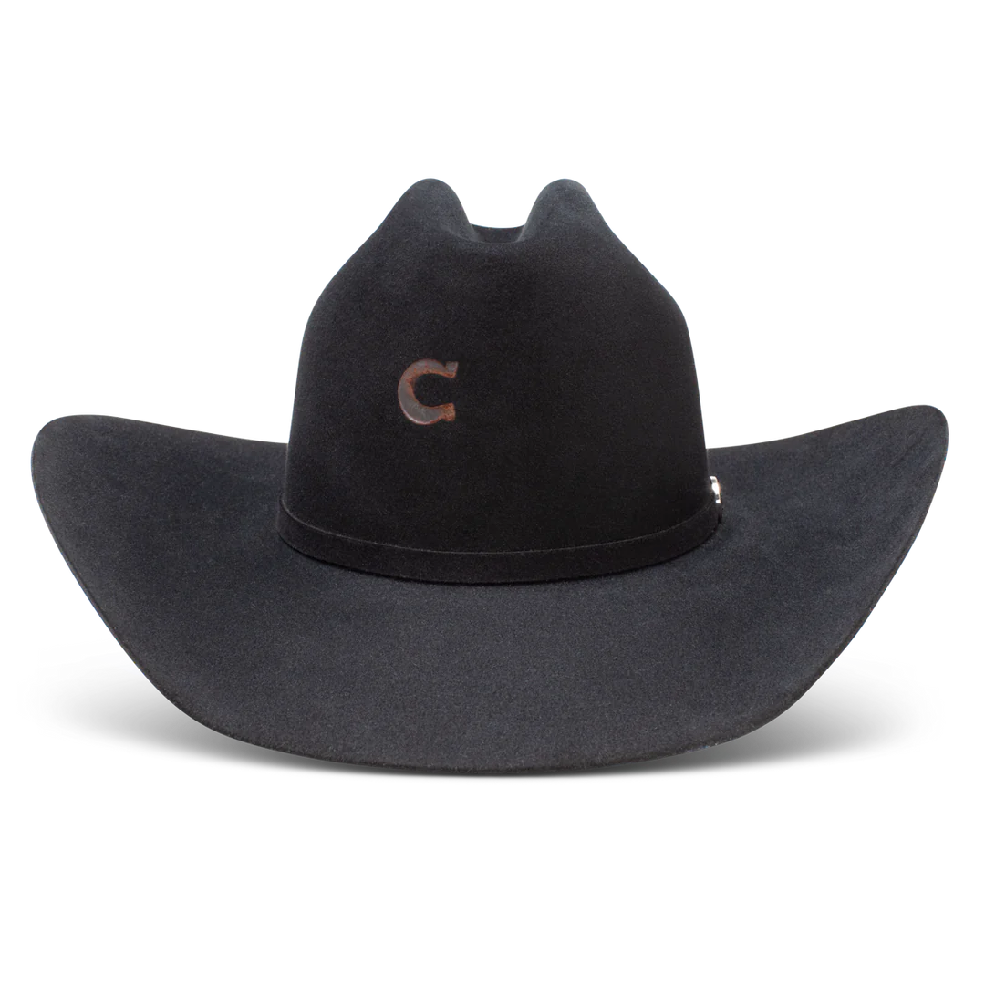 Charlie 1 Horse Black 6x Cash Felt Hat