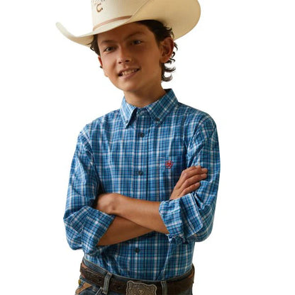 Ariat Boys Pro Leyton Clssc LS Shrt Light Blue