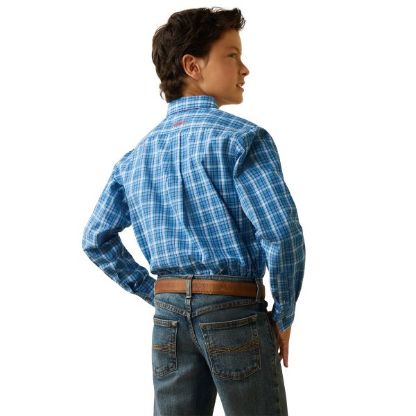 Ariat Boys Pro Leyton Clssc LS Shrt Light Blue
