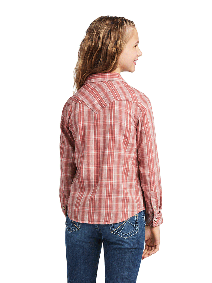 Ariat Girls Real Antique Rubia Snap LS Shirt