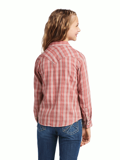 Ariat Girls Real Antique Rubia Snap LS Shirt