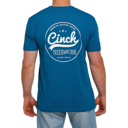 Cinch Men’s Logo SS T-Shirt Teal