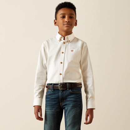 Ariat Boy’s Solid Twill Classic Fit Shirt