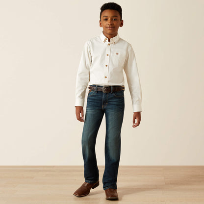 Ariat Boy’s Solid Twill Classic Fit Shirt
