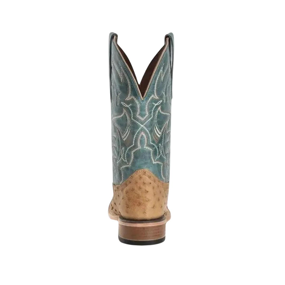 Circle G Men’s Sand-Blue Ostrich Embroidery L6139