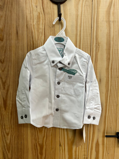 Platini Boys White Button Up Shirt