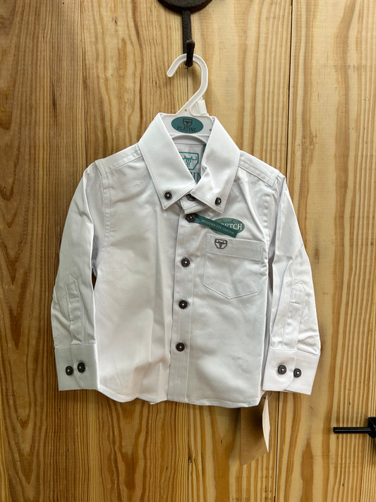 Platini Boys White Button Up Shirt