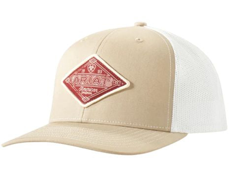 Ariat Mens Cream Diamond Patch Cap A3000824139