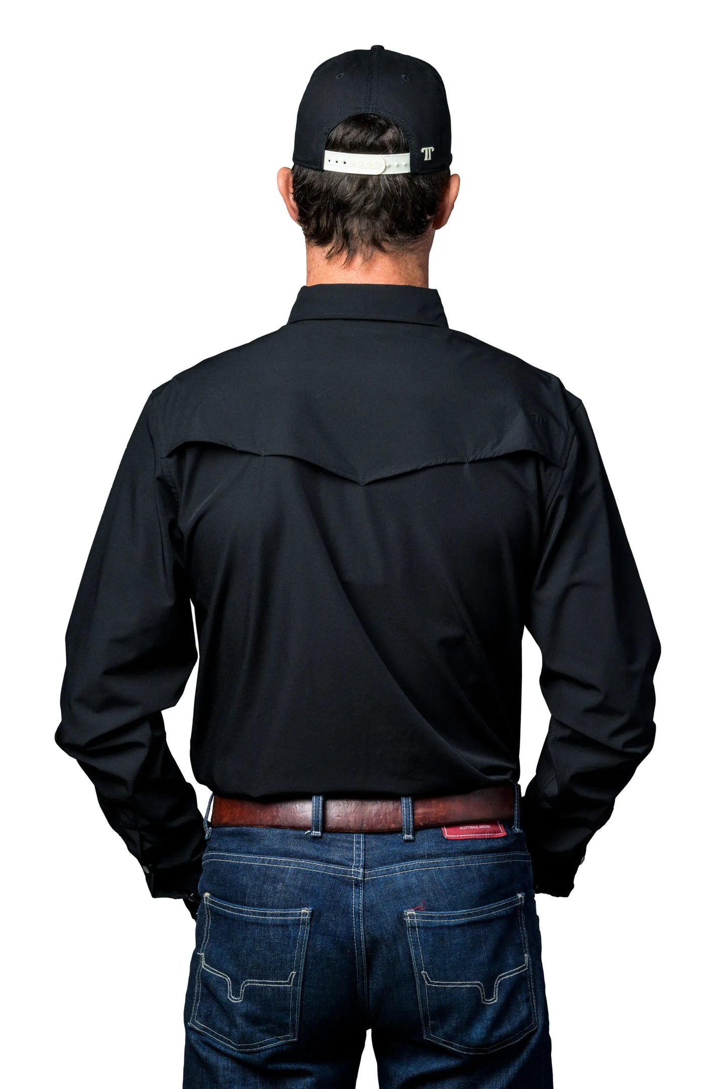 Ferrell Men’s Brand Core Black Long Sleeve Snap Shirt