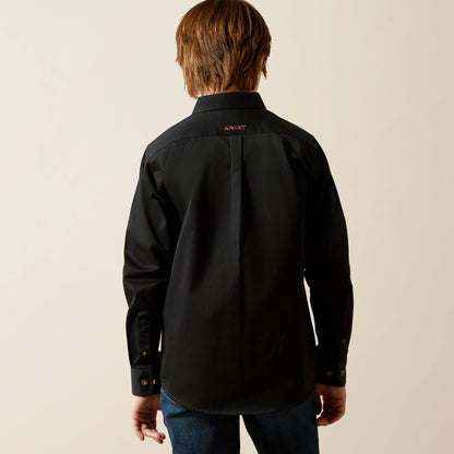 Ariat Boys Solid Twill Classic Fit Shirt