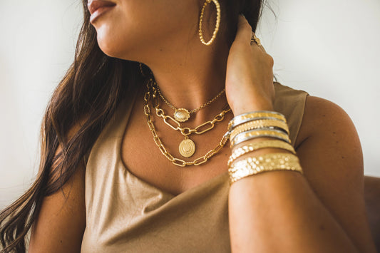 West & Co 18K Yellow Gold Plated Rope Link Chain