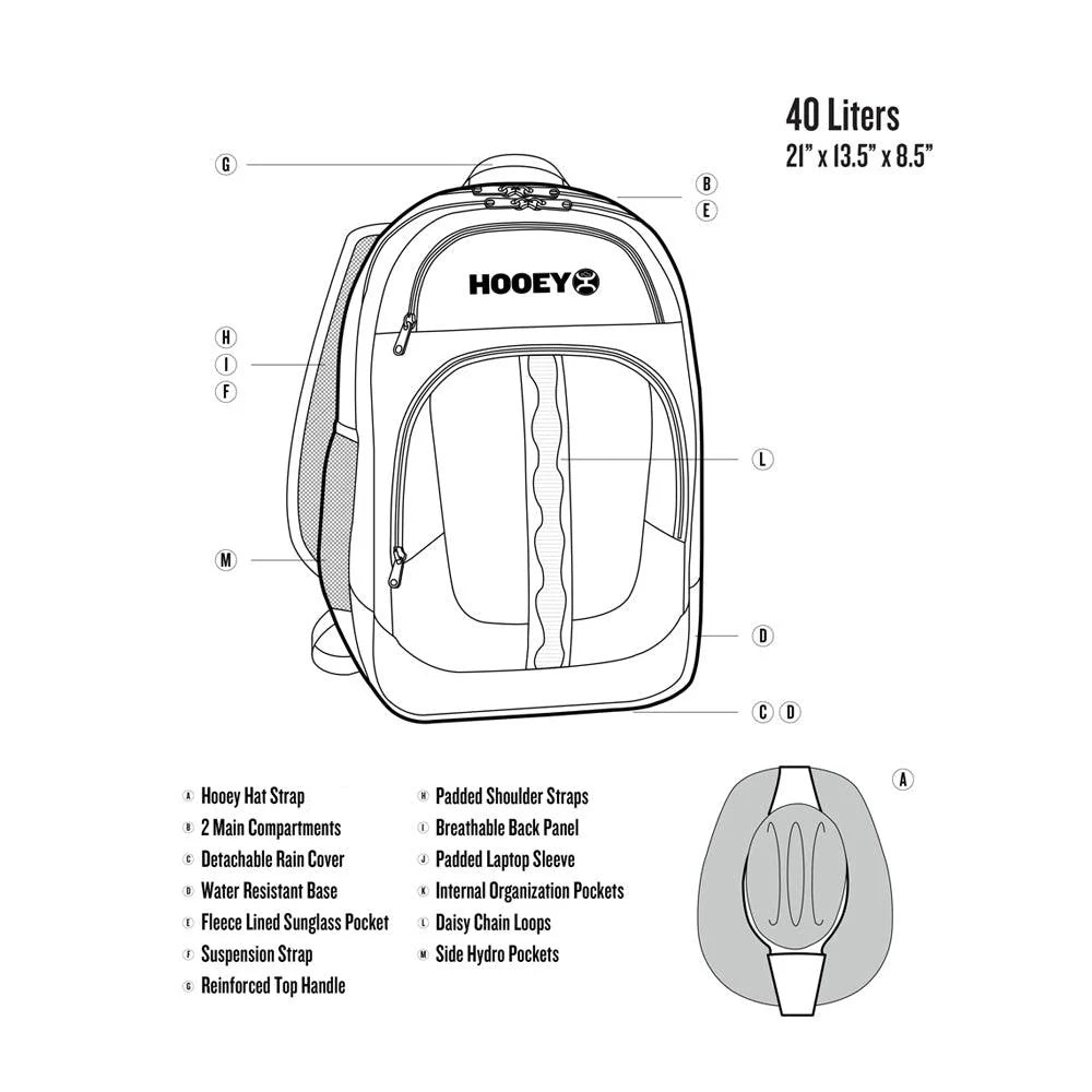 HOOEY “XO” CRITTER CAMO/ BROWN BACKPACK