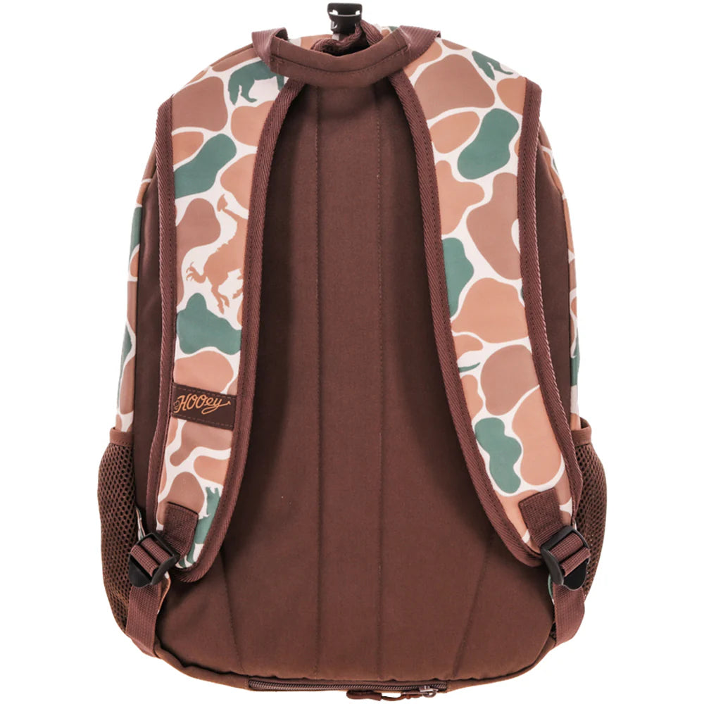 HOOEY “ROCKSTAR” CAMO/ BROWN BACKPACK