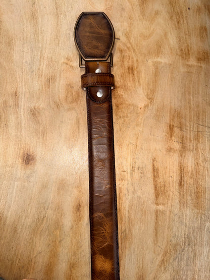 EHWW Men’s Brown Leather Belt