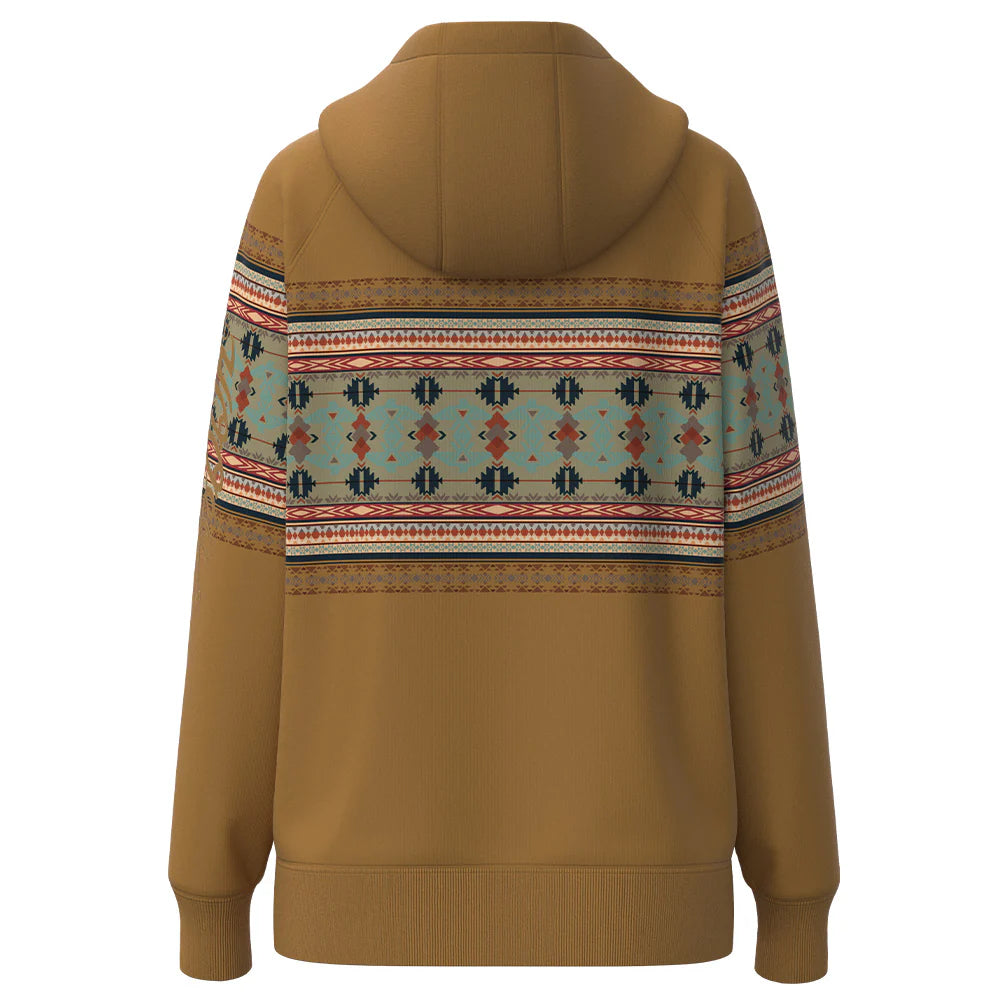 Hooey Women’s "Legendary Hoody" Tan W/Thunderbird Pattern