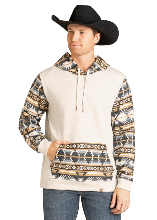 Rock&Roll Men’s Aztec Accented Hoodie