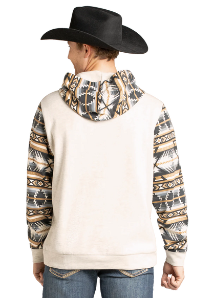 Rock&Roll Men’s Aztec Accented Hoodie