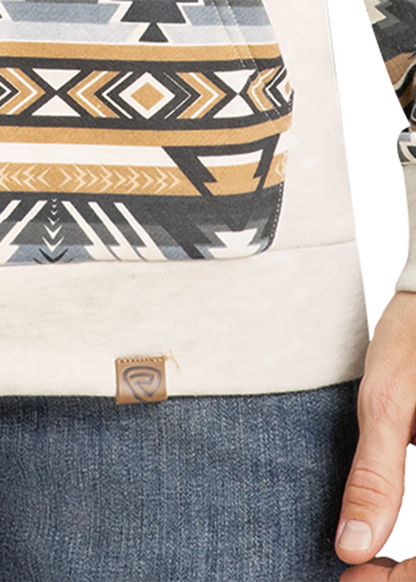 Rock&Roll Men’s Aztec Accented Hoodie