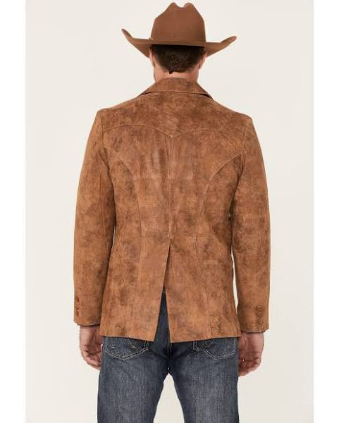 Scully Men's Maple Light Brown Leather Blazer