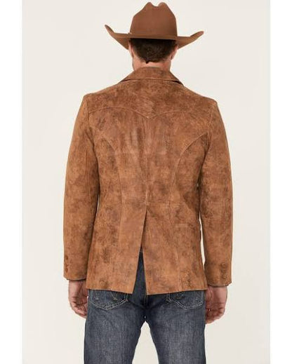 Scully Men's Maple Light Brown Leather Blazer