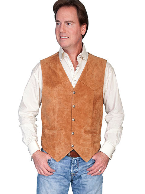 Scully Men’s Rust Suede Vest