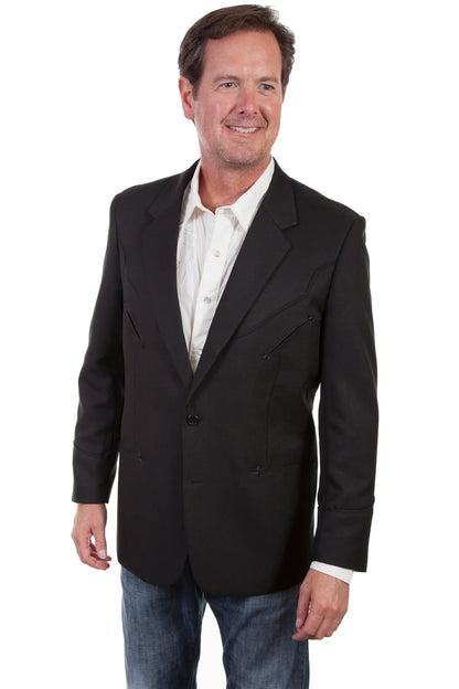 Scully Men's Black Western Blazer P-656S