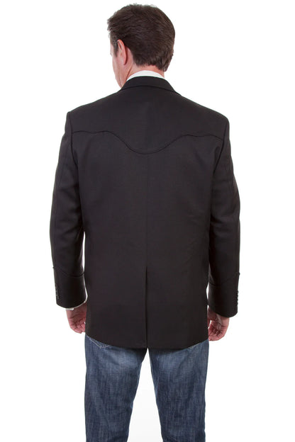 Scully Men's Black Western Blazer P-656S