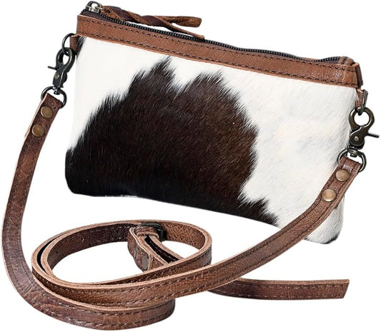 American Darling Small Crossbody Hair-On Genuine Leather Western Women Bag Handbag Purse ADBGS142TAWFRNG