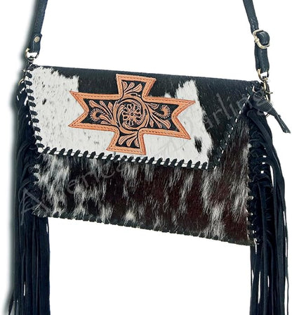 American Darling Small Crossbody Messenger Bag ADBGD106BRWBR