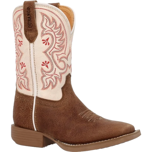 Durango Youth Girl's Shyloh Metallic Peach & Tan Western Boot DBT0253Y
