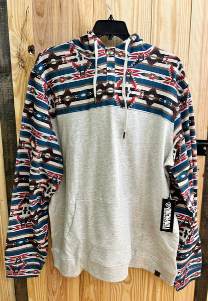 ROCK&ROLL COLOR BLOCKED HOODIE