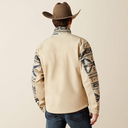 Ariat Men’s Logo Softshell Jacket White Pepper Southwest