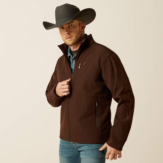 Ariat Men’s Brown Logo Softshell Jacket