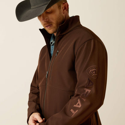 Ariat Men’s Brown Logo Softshell Jacket