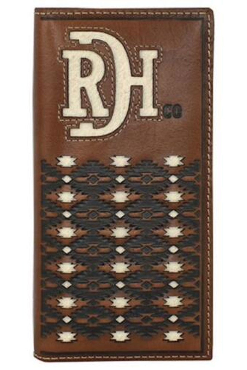 Red Dirt Hat Co Rodeo Wallet Embossed W/ Ivory Inlay