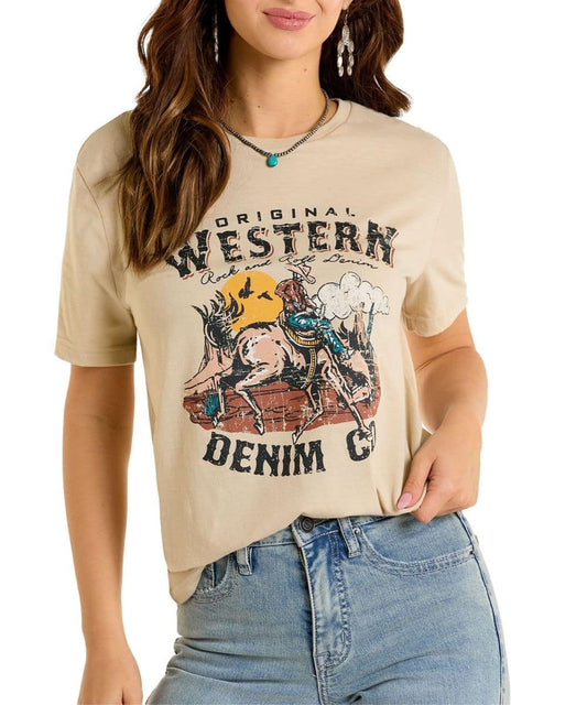 Rock&Roll Women’s Bronco Rider Graphic Tee