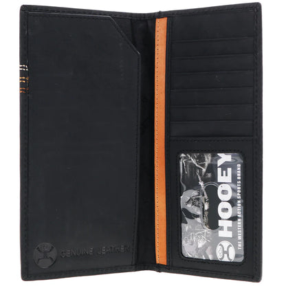 Hooey “Ranger” Rodeo Wallet Embroidered Black Leather