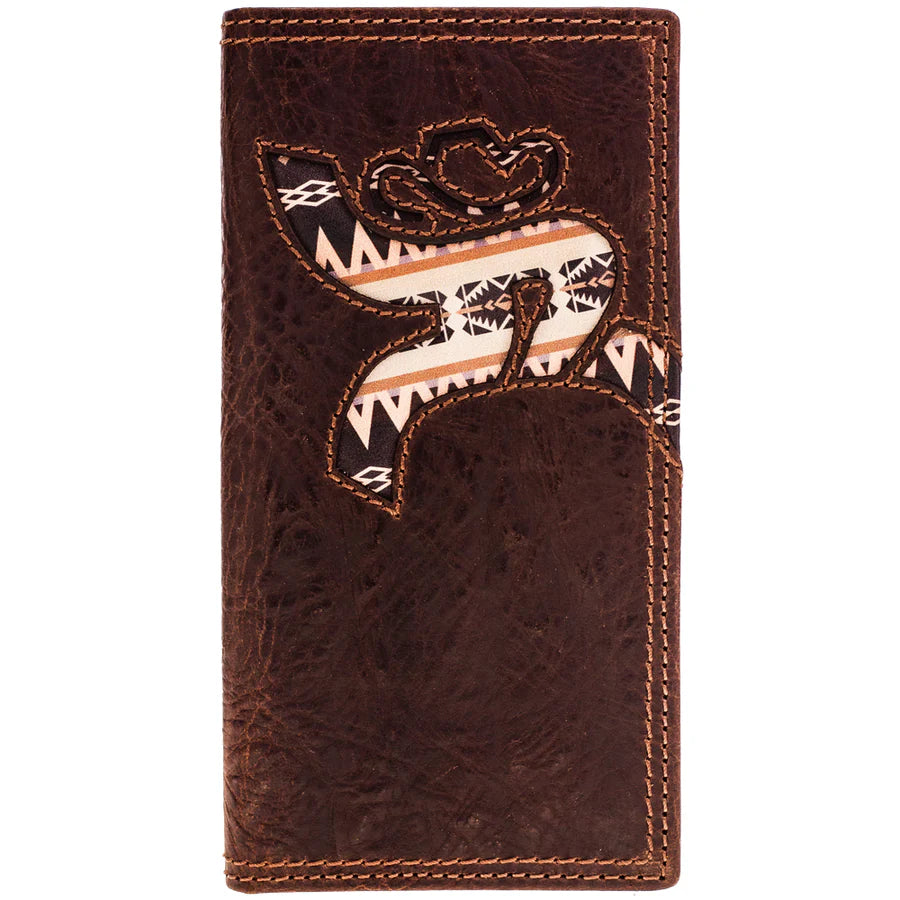 Hooey “Trap” Brown/Aztec Roughy Rodeo Wallet