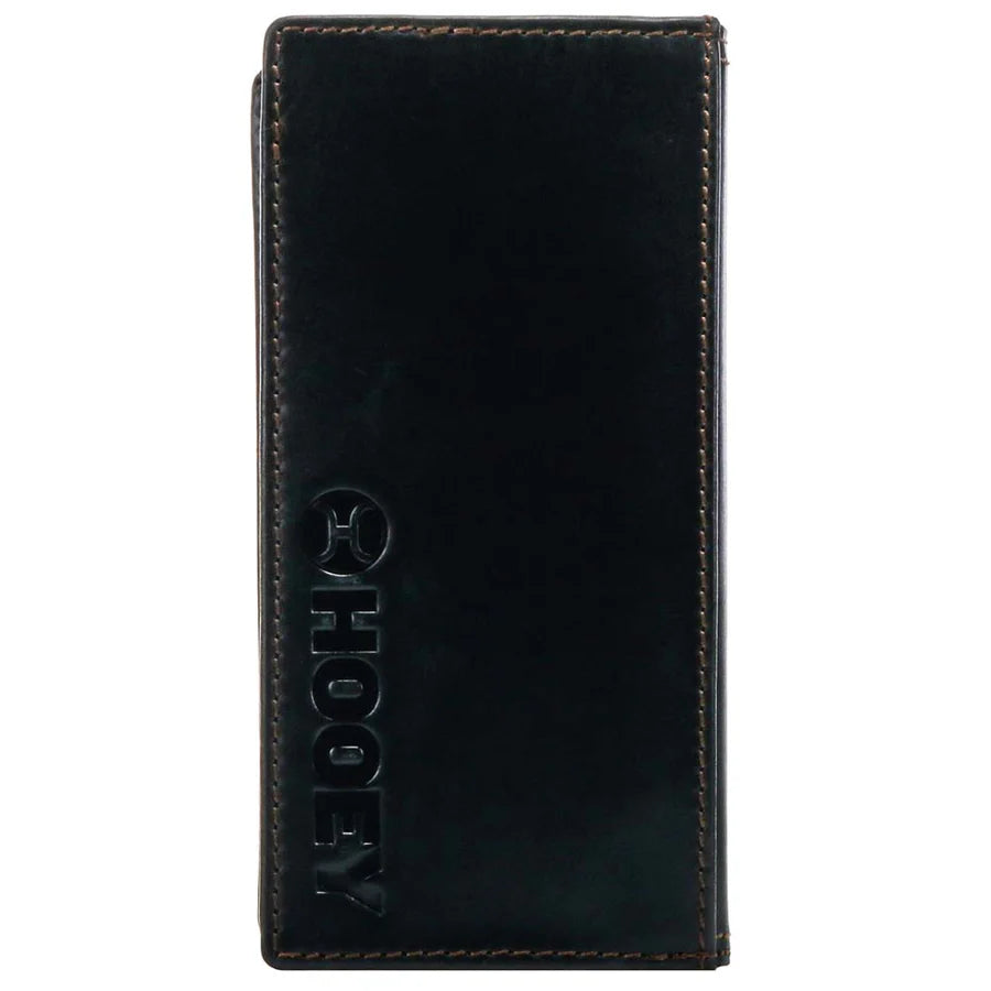 Hooey Classic Smooth Black Rodeo Wallet