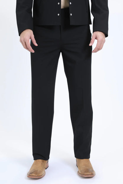 Platini Men's Western Sport Black Suit WSS10771