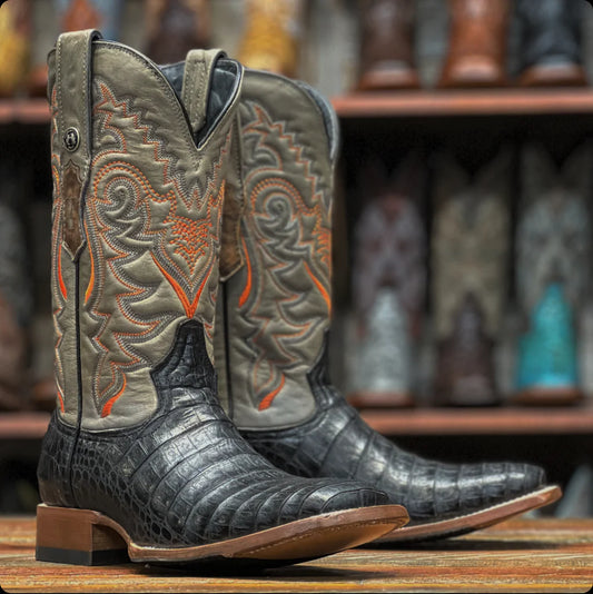Tanner Mark Print Caiman Belly Vidreado