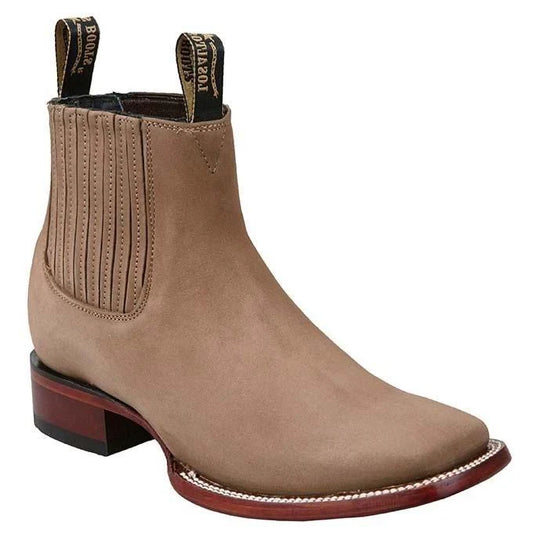 Los Altos Men’s Nobuck Taupe Leather Sole