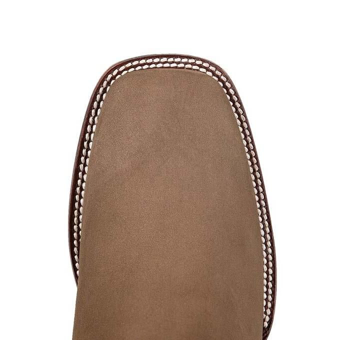 Los Altos Men’s Nobuck Taupe Leather Sole