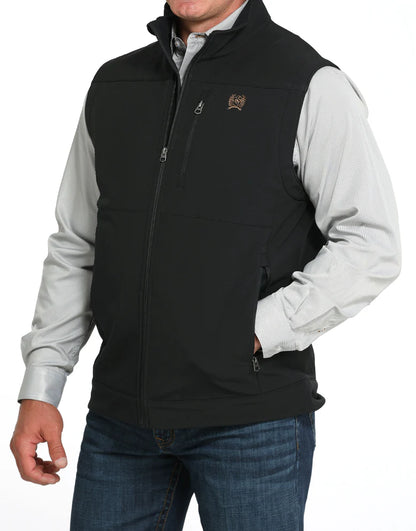 Cinch Men's Concealed Carry Black Bonded Vest MWV1541010