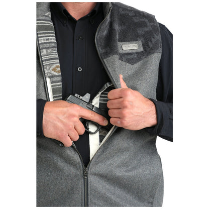 Cinch Wooly Grey Vest Men’s MWV1543015