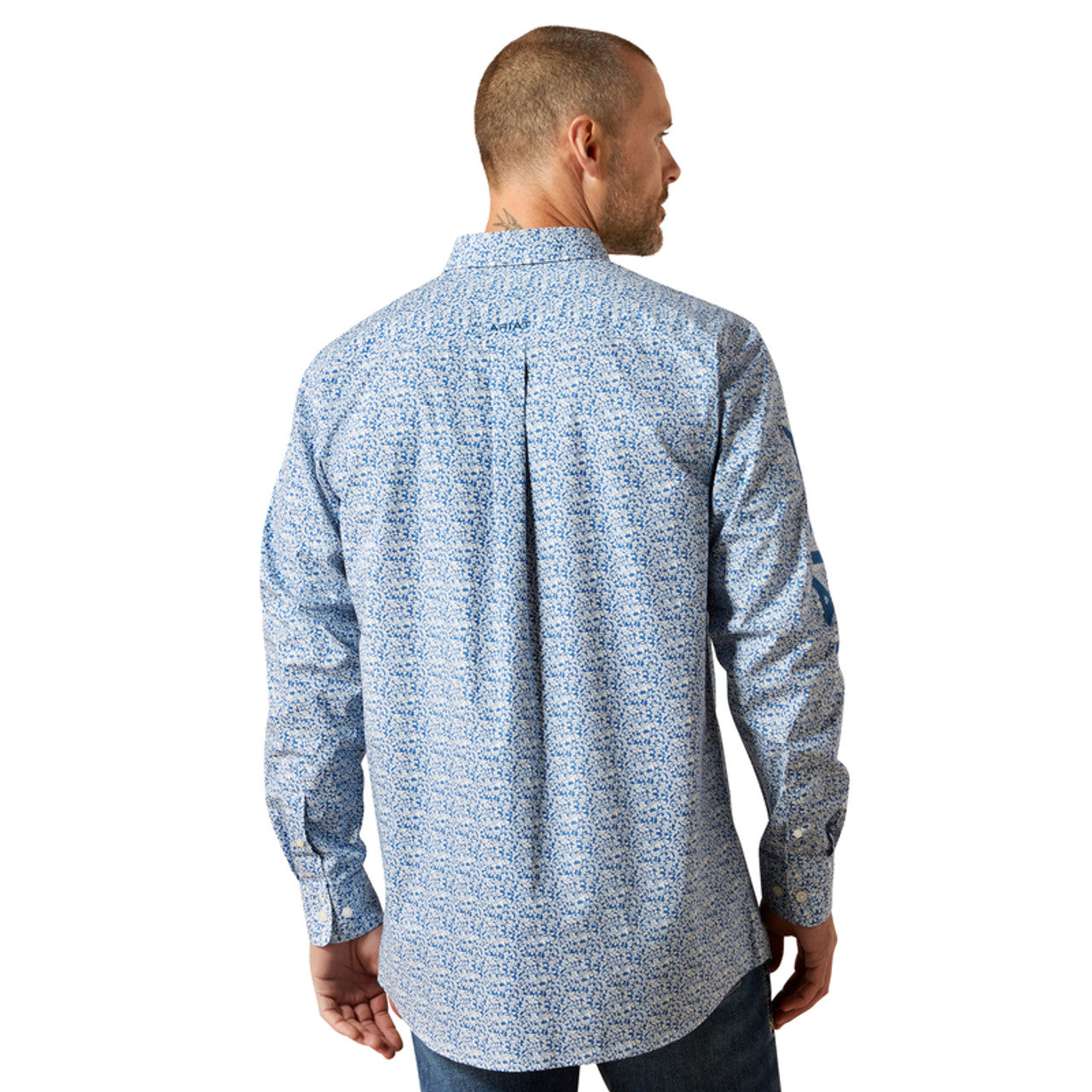 Ariat Team Parks Fitted Blue/Navy Men’s Shirt 10065811