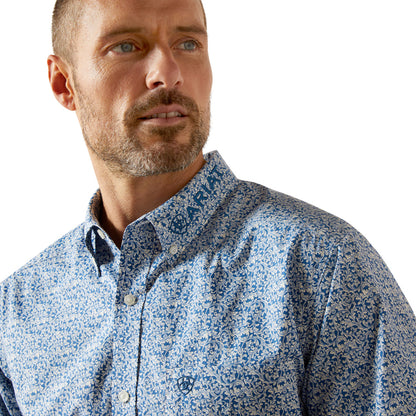 Ariat Team Parks Fitted Blue/Navy Men’s Shirt 10065811
