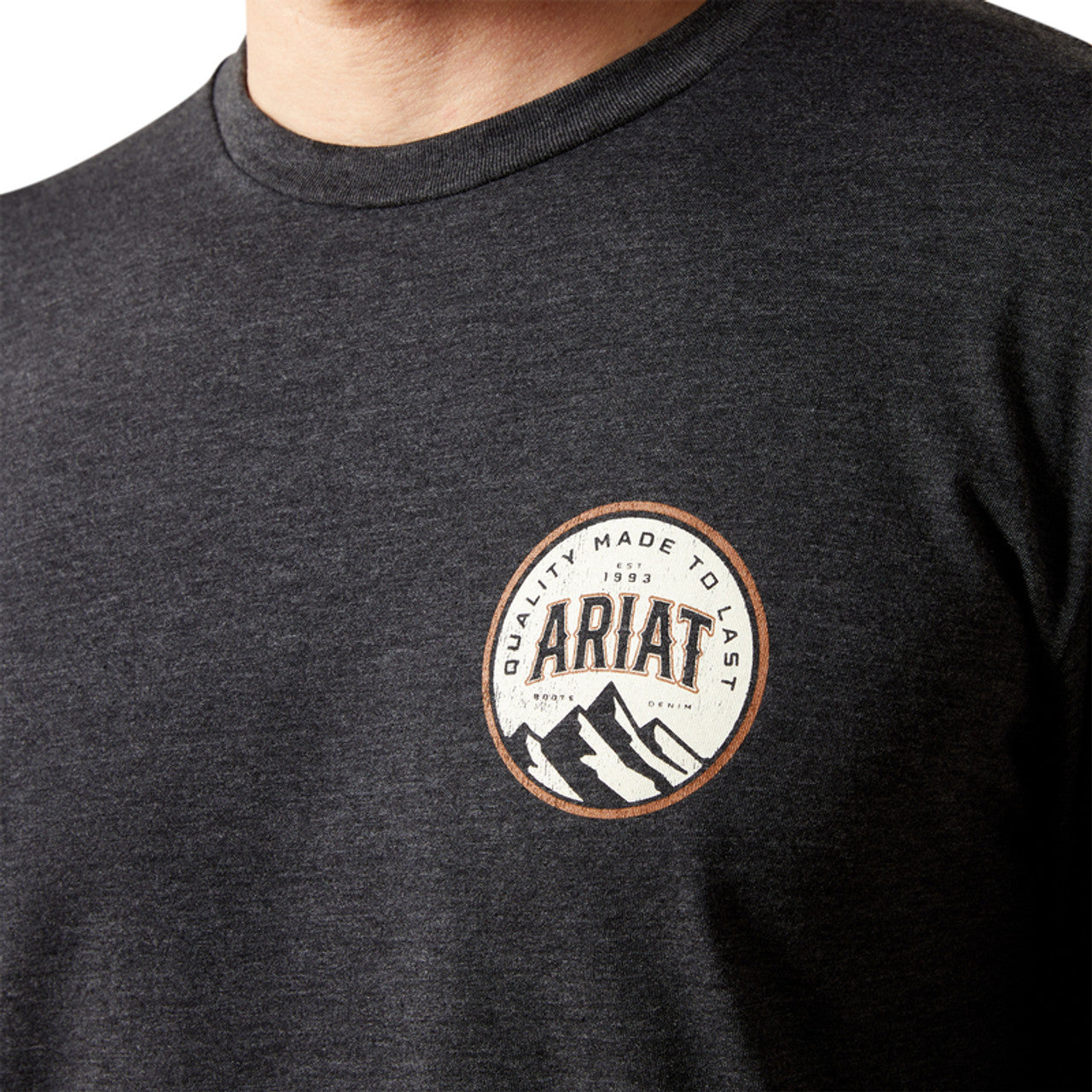 Ariat Circle A Charcoal Heather Men’s LS Shirt 10065903