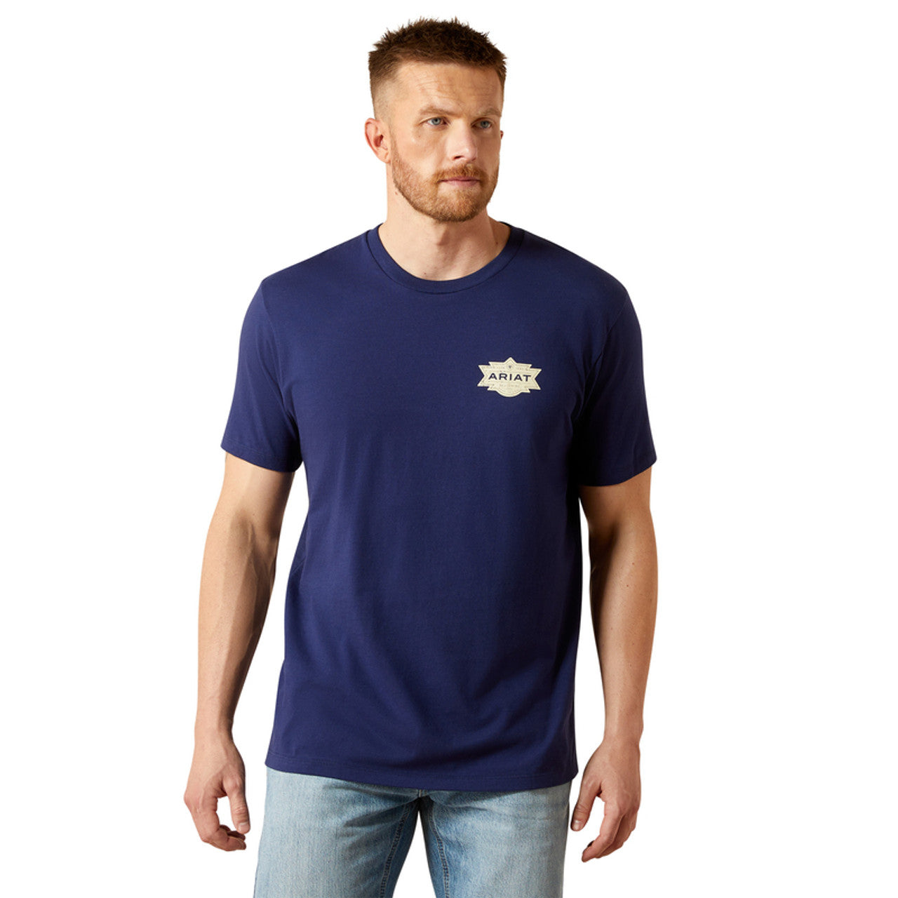 Ariat Mesa Motif Lockup Blue Men’s Tee 10065904