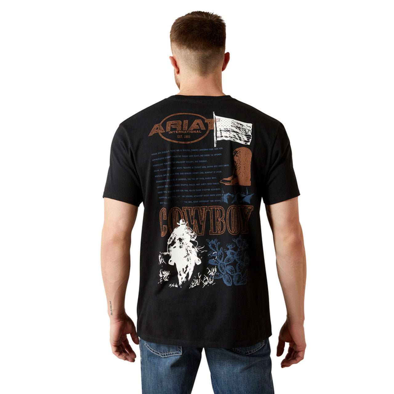 Ariat Black Maximal Collage  Men’s Tee 10065936